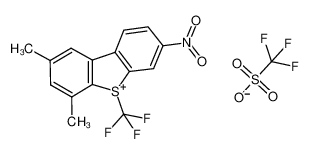 2,4-dimethyl-7-nitro-5-(trifluoromethyl)dibenzo[b,d]thiophenium trifluoromethanesulfonate 1155774-37-0