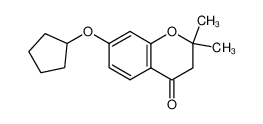 120046-18-6 7-(cyclopentyloxy)-2,2-dimethyl-2,3-dihydro-4H-chromen-4-one