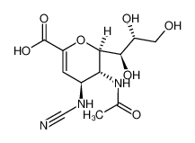 5-acetylamino-2,6-anhydro-4-cyanoamino-3,4,5-trideoxy-D-glycero-D-galacto-non-2-enonic acid 149398-58-3