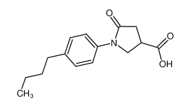 63674-57-7 1-(4-Butylphenyl)-5-oxopyrrolidine-3-carboxylic acid