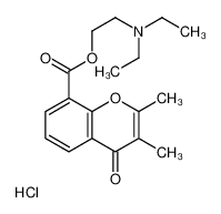 2-(diethylamino)ethyl 2,3-dimethyl-4-oxochromene-8-carboxylate,hydrochloride 73771-75-2