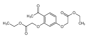 ethyl 2-[4-acetyl-3-(2-ethoxy-2-oxoethoxy)phenoxy]acetate 87048-88-2