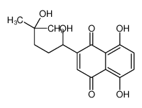 88818-34-2 2-(1,4-dihydroxy-4-methylpentyl)-5,8-dihydroxynaphthalene-1,4-dione