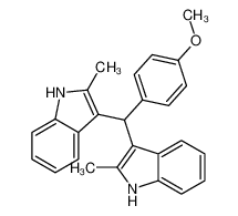 3-[(4-methoxyphenyl)-(2-methyl-1H-indol-3-yl)methyl]-2-methyl-1H-indole 33895-69-1