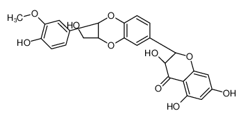 (2R,3R)-3,5,7-trihydroxy-2-[(2R,3R)-2-(4-hydroxy-3-methoxyphenyl)-3-(hydroxymethyl)-2,3-dihydro-1,4-benzodioxin-6-yl]-2,3-dihydrochromen-4-one