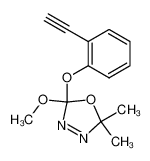 198758-75-7 2-(2-ethynylphenoxy)-2-methoxy-5,5-dimethyl-2,5-dihydro-1,3,4-oxadiazole