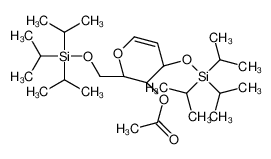 3-O-乙酰基-2,6-脱水-5-脱氧-1,4-二-O-(三异丙基硅烷基)-D-阿拉伯糖-己-5-烯糖图片