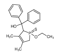 (1-ethoxy-3,4-dimethyl-1-thioxo-2,5-dihydro-1H-1λ5-phosphol-2-yl)-diphenyl-methanol
