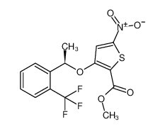 (R)-5-硝基-3-(1-(2-(三氟甲基)苯基)乙氧基)噻吩-2-羧酸甲酯