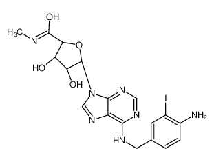 (2S,3S,4R,5R)-5-{6-[(4-氨基-3-碘苄基)氨基]-9H-嘌呤-9-基}-3,4-二羟基-N-甲基四氢-2-呋喃甲酰胺