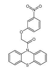 2-(3-nitrophenoxy)-1-phenothiazin-10-ylethanone 136776-23-3
