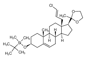 115884-45-2 3β-tertiobutyldimethylsilyloxy-18-chlorovinyl-20,20-ethylenedioxy-pregn-5-ene
