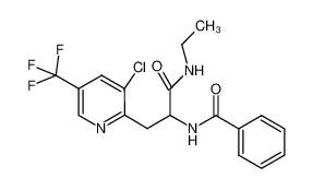 N-{1-ethylcarbamoyl-2-[3-chloro-5-(trifluoromethyl)-2-pyridinyl]-ethyl}-benzamide 326815-98-9