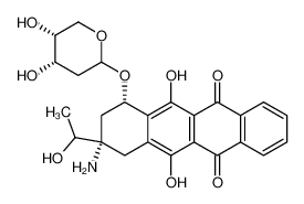 (3S)-3-氨基-5,12-二羟基-3-[(1R)-1-羟基乙基]-6,11-二氧代-1,2,3,4,6,11-六氢-1-并四苯基2-脱氧-beta-D-苏-吡喃戊糖苷