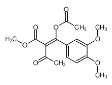 4-acetoxy-3-methoxycarbonyl-4-(3,4-dimethoxyphenyl)but-3-ene-2-one 104548-22-3