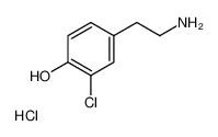 4-(2-aminoethyl)-2-chlorophenol,hydrochloride 35607-19-3