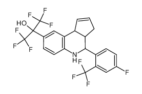 1,1,1,3,3,3-hexafluoro-2-[4-(4-fluoro-2-trifluoromethyl-phenyl)-3a,4,5,9b-tetrahydro-3H-cyclopenta[c]quinolin-8-yl]-propan-2-ol 745788-29-8