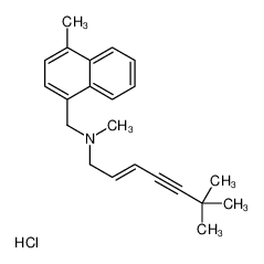 (E)-N,6,6-trimethyl-N-[(4-methylnaphthalen-1-yl)methyl]hept-2-en-4-yn-1-amine,hydrochloride 877265-33-3