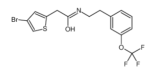 2-(4-bromothiophen-2-yl)-N-[2-[3-(trifluoromethoxy)phenyl]ethyl]acetamide