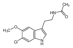 N-[2-(6-chloro-5-methoxy-1H-indol-3-yl)ethyl]acetamide 63762-74-3