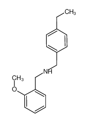 1-(4-ethylphenyl)-N-[(2-methoxyphenyl)methyl]methanamine 444907-83-9