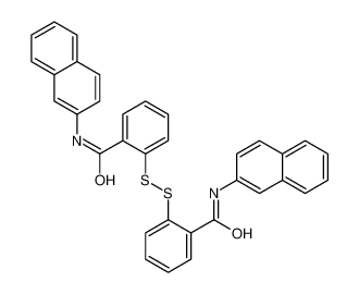 N-naphthalen-2-yl-2-[[2-(naphthalen-2-ylcarbamoyl)phenyl]disulfanyl]benzamide 2527-65-3