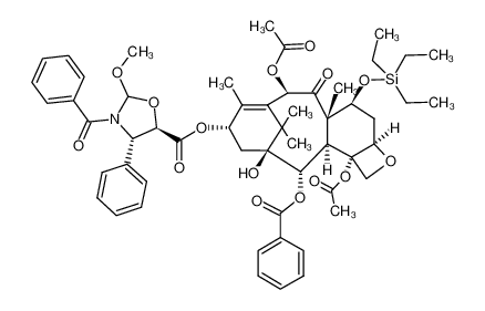 906370-55-6 13-O-[[(4S,5R)-3-N-benzoyl-4-phenyloxazolidin-2RS-methoxy-5-yl]carbonyl]-7-O-triethylsilylbaccatin III