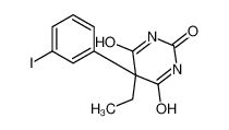 5-ethyl-5-(3-iodophenyl)-1,3-diazinane-2,4,6-trione 88048-67-3