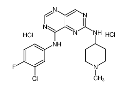 196612-93-8 N4-(3-氯-4-氟-苯基)-N6-(1-甲基-4-哌啶)嘧啶并5,4-d嘧啶-4,6-二胺