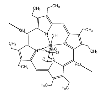 126502-77-0 structure, C64H64ClN5O4Rh++