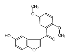 (2,5-dimethoxyphenyl)-(5-hydroxy-1-benzofuran-3-yl)methanone 169944-36-9