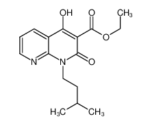 ethyl 4-hydroxy-1-(3-methylbutyl)-2-oxo-1,8-naphthyridine-3-carboxylate 850814-34-5