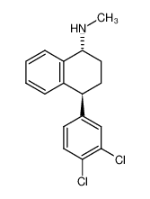 trans-(1R,4S)-N-methyl-4-(3,4-dichlorophenyl)-1,2,3,4-tetrahydro-1-naphthalenamine 79951-46-5