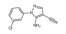 5-amino-1-(3-chlorophenyl)pyrazole-4-carbonitrile 51516-68-8