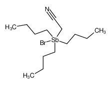 2-(bromotributyl-5-stibanyl)acetonitrile 132017-31-3