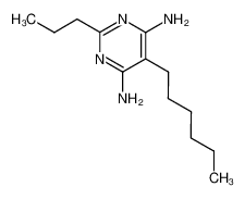 5-hexyl-2-propyl-pyrimidine-4,6-diyldiamine 100544-69-2