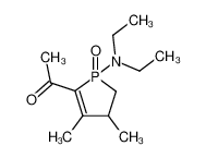 1-Oxo-1-diethylamino-2-acetyl-3,4-dimethyl-2-phospholen