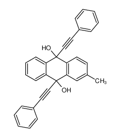 2-Methyl-9,10-bis-phenylethinyl-9,10-dihydroxy-9,10-dihydro-anthracen 109328-35-0