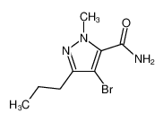 4-bromo-1-methyl-3-propyl-1H-pyrazole-5-carboxamide 865855-32-9