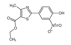 2-(4-羟基-3-硝基苯基)-4-甲基-5-噻唑甲酸乙酯