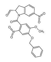 1-(4-(benzyloxy)-5-methoxy-2-nitrobenzoyl)-6-nitroindoline-2-carbaldehyde