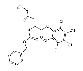 2-Benzyloxycarbonylamino-succinic acid 4-methyl ester 1-pentachlorophenyl ester