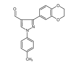 3-(2,3-DIHYDROBENZO[B][1,4]DIOXIN-6-YL)-1-P-TOLYL-1H-PYRAZOLE-4-CARBALDEHYDE