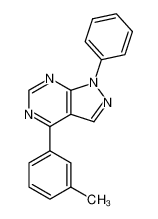 1-phenyl-4-(m-tolyl)pyrazolo(3,4-d)pyrimidine 87412-72-4