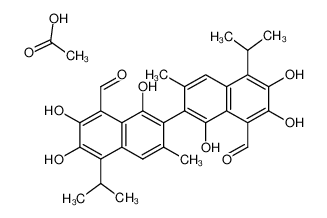 Gossypol-acetic acid 12542-36-8