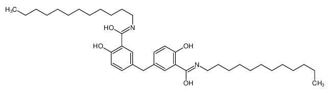 N-dodecyl-5-[[3-(dodecylcarbamoyl)-4-hydroxyphenyl]methyl]-2-hydroxybenzamide 64401-33-8