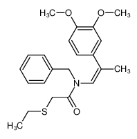 (Z)-N-benzyl-N-[2-(3,4-dimethoxyphenyl)prop-1-enyl]-2-ethylsulfanylacetamide