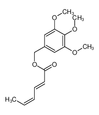 (3,4,5-trimethoxyphenyl)methyl hexa-2,4-dienoate 88973-81-3