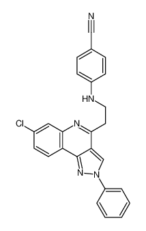 136917-40-3 4-[2-(7-chloro-2-phenylpyrazolo[4,3-c]quinolin-4-yl)ethylamino]benzonitrile