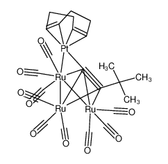 119593-13-4 Ru3Pt(μ-H)(μ4-η2-CC(t-Bu))(CO)9(cycloocta-1,5-diene)